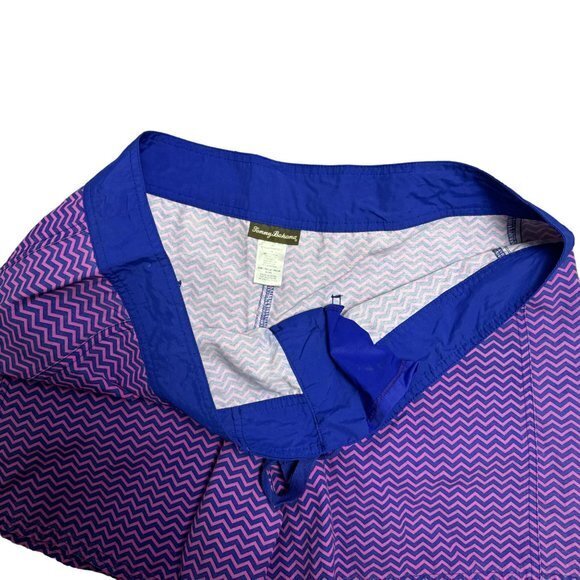 Tommy Bahama Mens Size XL Blue Pink Chevron Print Swim Trunks - Picture 5 of 9